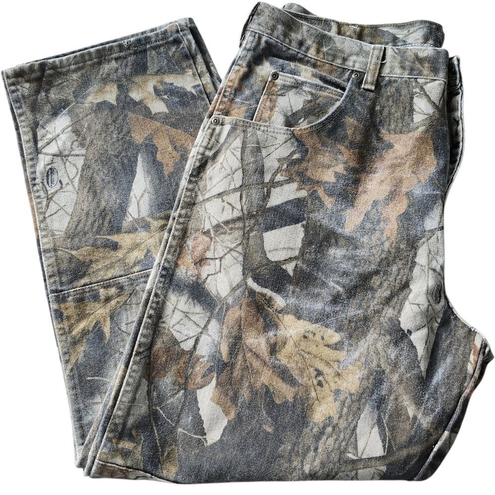 Wrangler Real Tree Camo Vintage Double Knee Jeans. Sz. 38x30